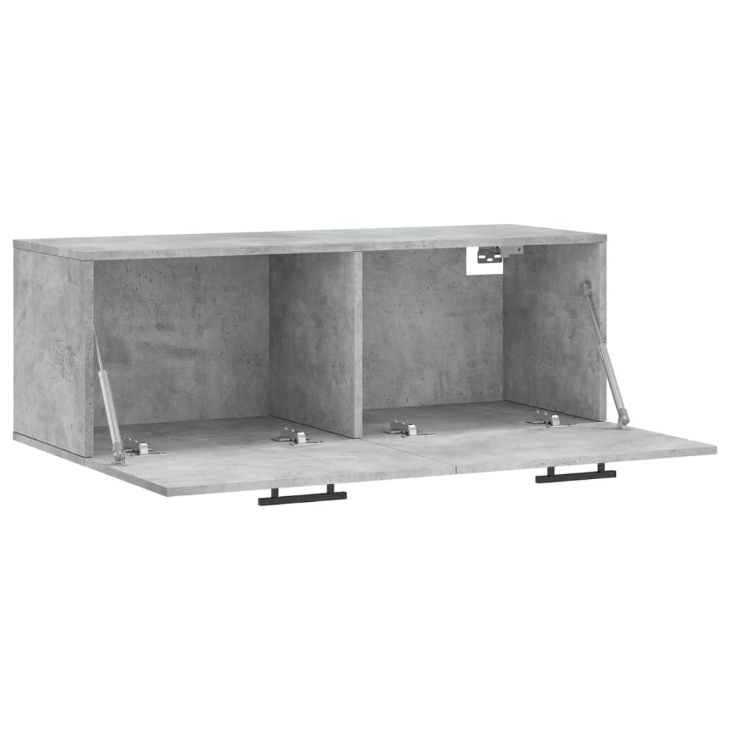 Wall Cabinet Concrete Grey 100x36.5x35 cm Engineered Wood