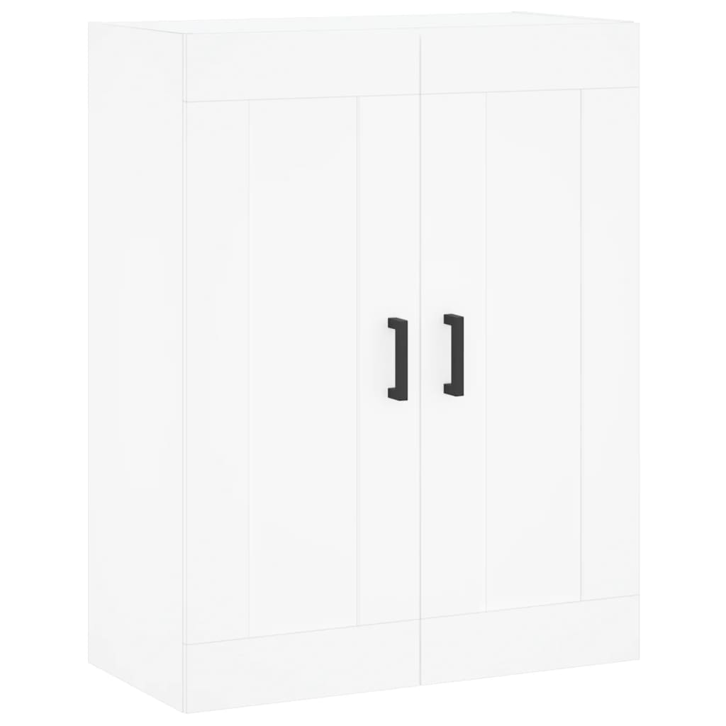 Wall Mounted Cabinet White 69.5x34x90 cm Engineered Wood