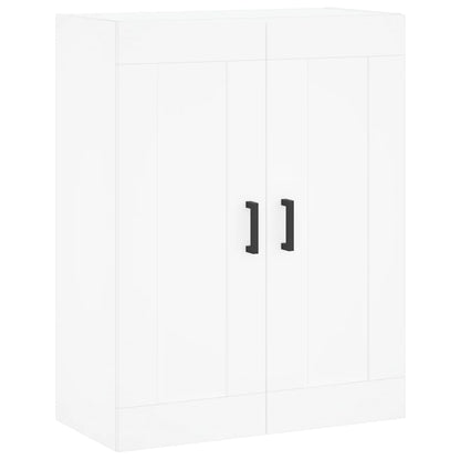 Wall Mounted Cabinet White 69.5x34x90 cm Engineered Wood