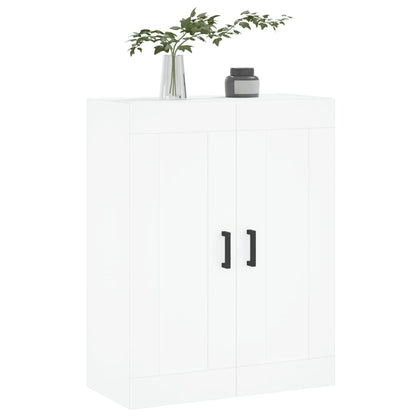 Wall Mounted Cabinet White 69.5x34x90 cm Engineered Wood