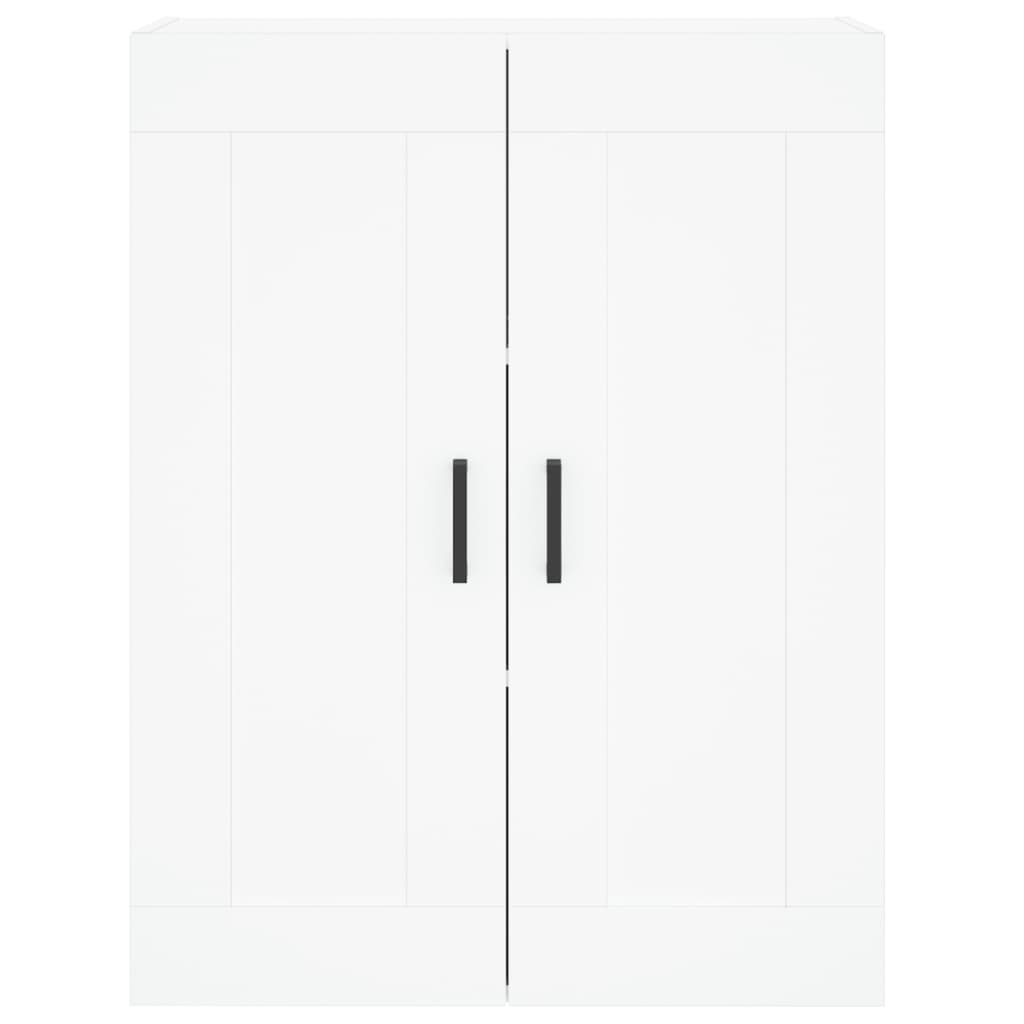 Wall Mounted Cabinet White 69.5x34x90 cm Engineered Wood