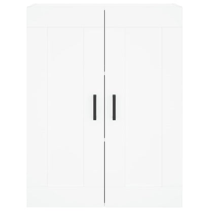 Wall Mounted Cabinet White 69.5x34x90 cm Engineered Wood