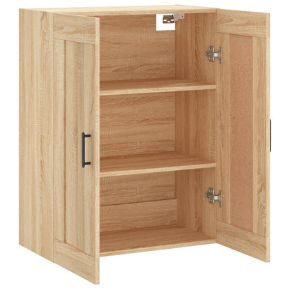 Wall Mounted Cabinet Sonoma Oak 69.5x34x90 cm Engineered Wood