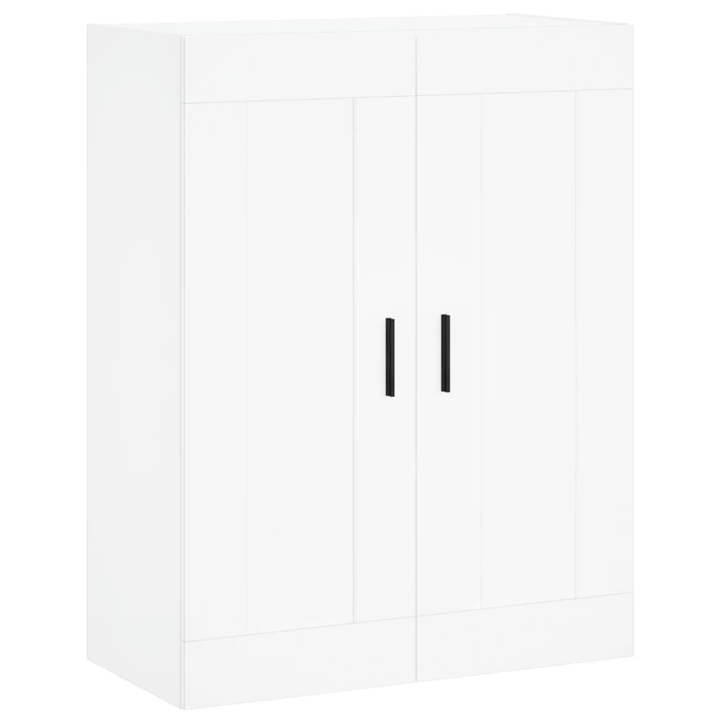 Wall Mounted Cabinet White 69.5x34x90 cm Engineered Wood