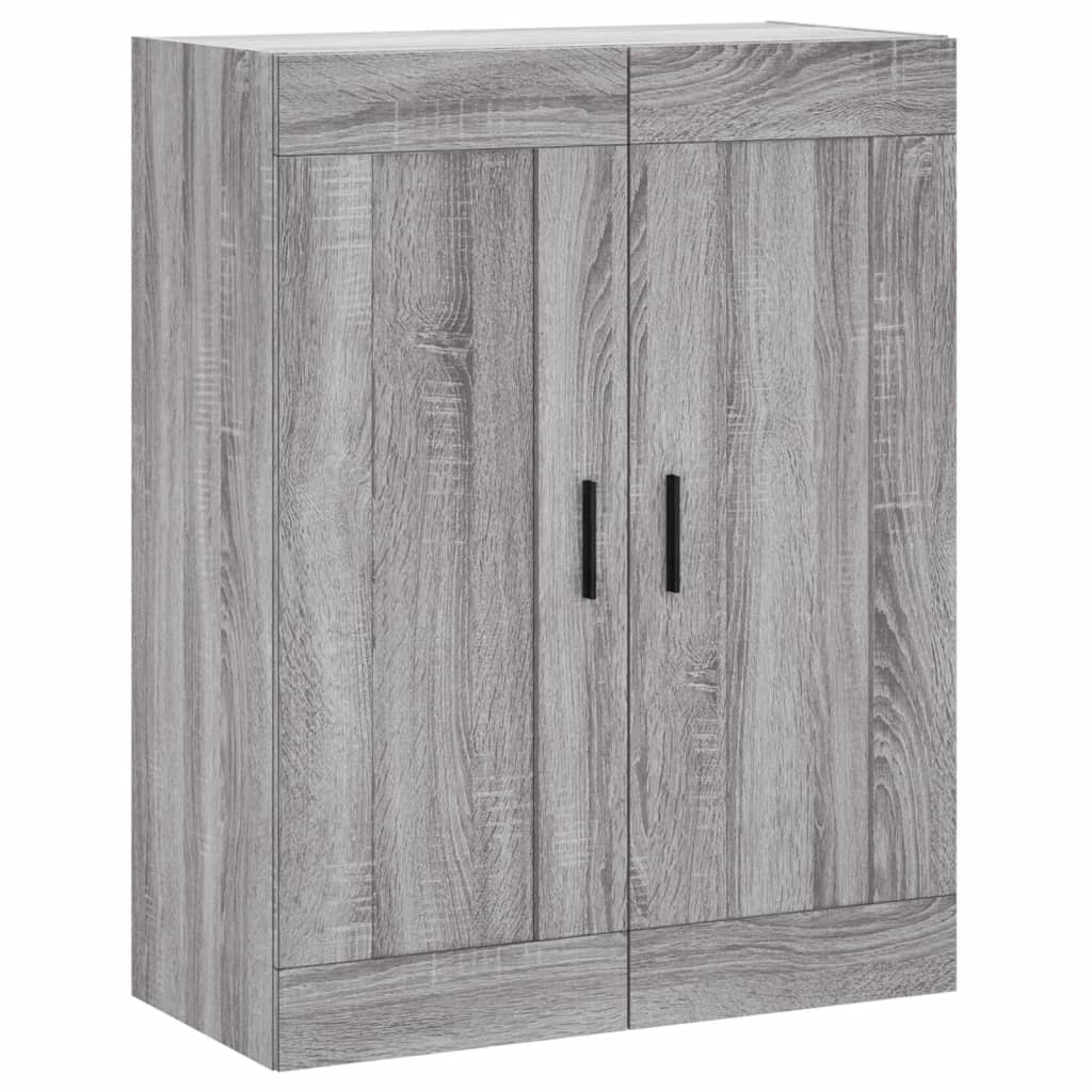 Wall Mounted Cabinet Grey Sonoma 69.5x34x90 cm Engineered Wood