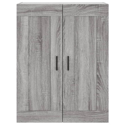 Wall Mounted Cabinet Grey Sonoma 69.5x34x90 cm Engineered Wood