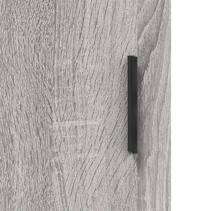 Wall Mounted Cabinet Grey Sonoma 69.5x34x90 cm Engineered Wood