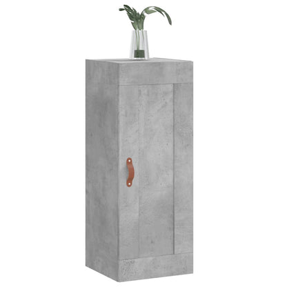 Wall Mounted Cabinet Concrete Grey 34.5x34x90 cm Engineered Wood