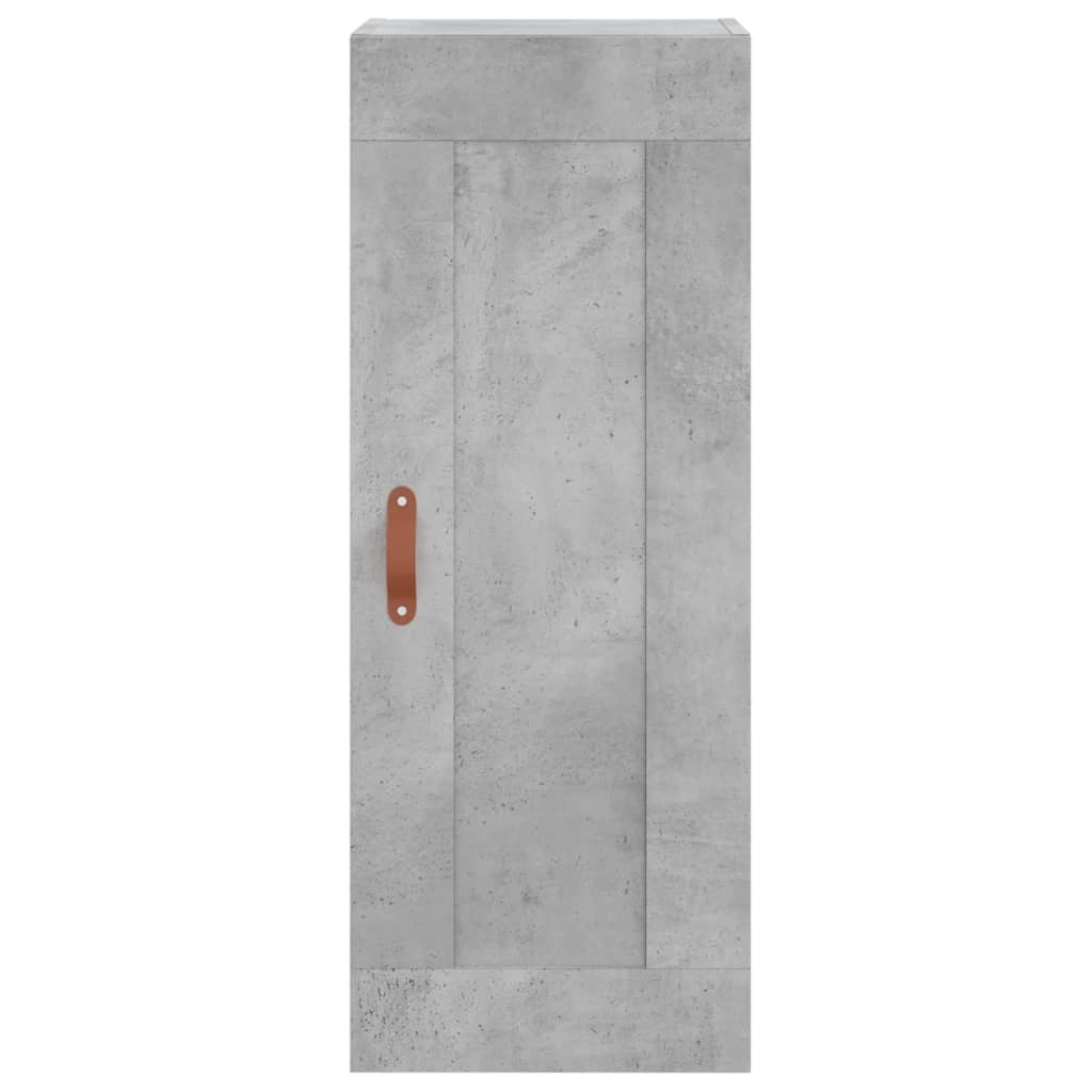 Wall Mounted Cabinet Concrete Grey 34.5x34x90 cm Engineered Wood