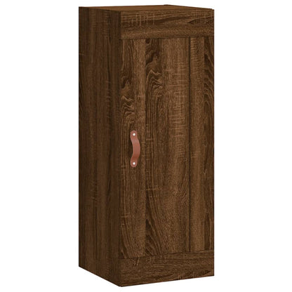 Wall Mounted Cabinet Brown Oak 34.5x34x90 cm Engineered Wood