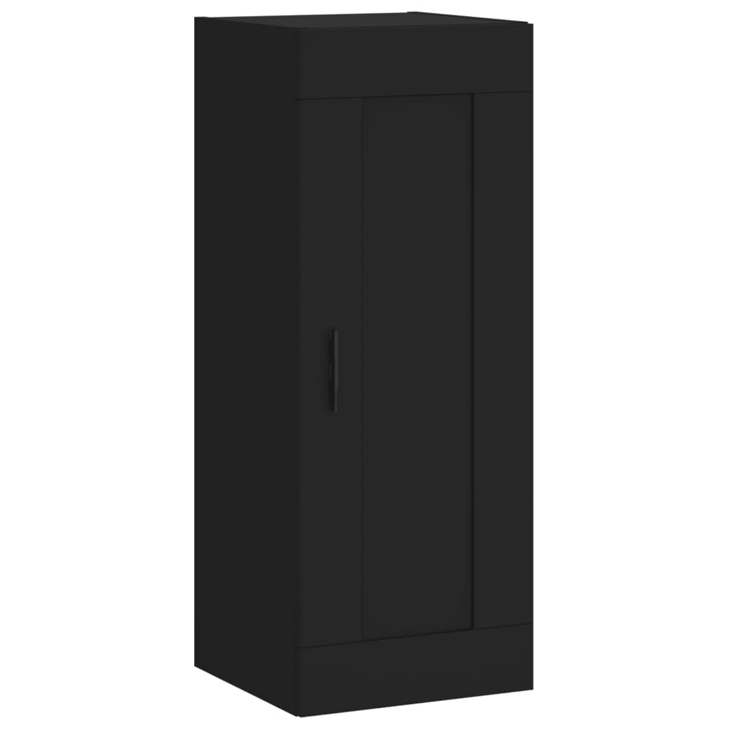 Wall Mounted Cabinet Black 34.5x34x90 cm Engineered Wood