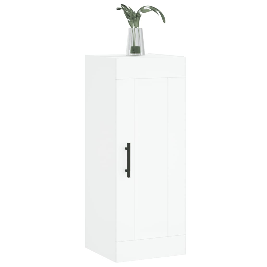 Wall Mounted Cabinet White 34.5x34x90 cm Engineered Wood