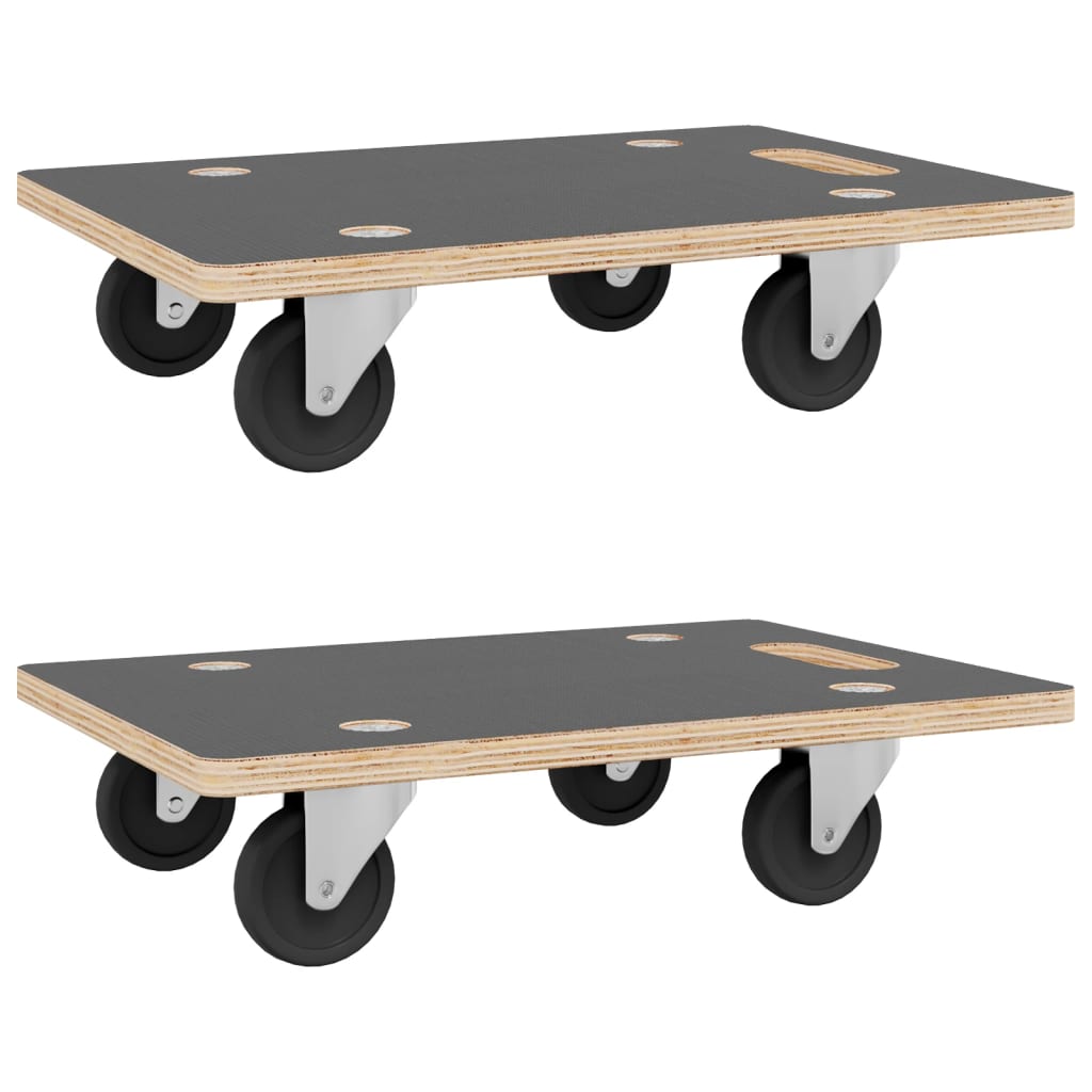 Dolly Trolleys 2 pcs Rectangular 50x35x11.5 cm