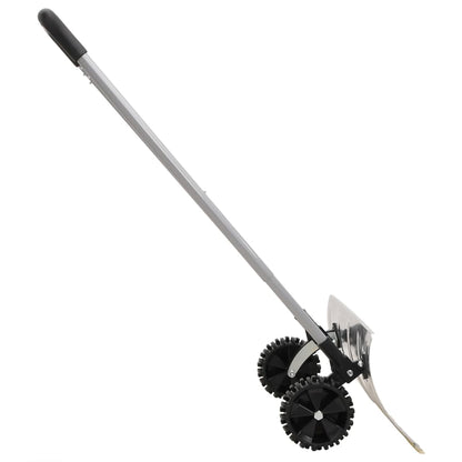 Snow Shovel with Extendable Handle Silver 61 cm Blade Steel