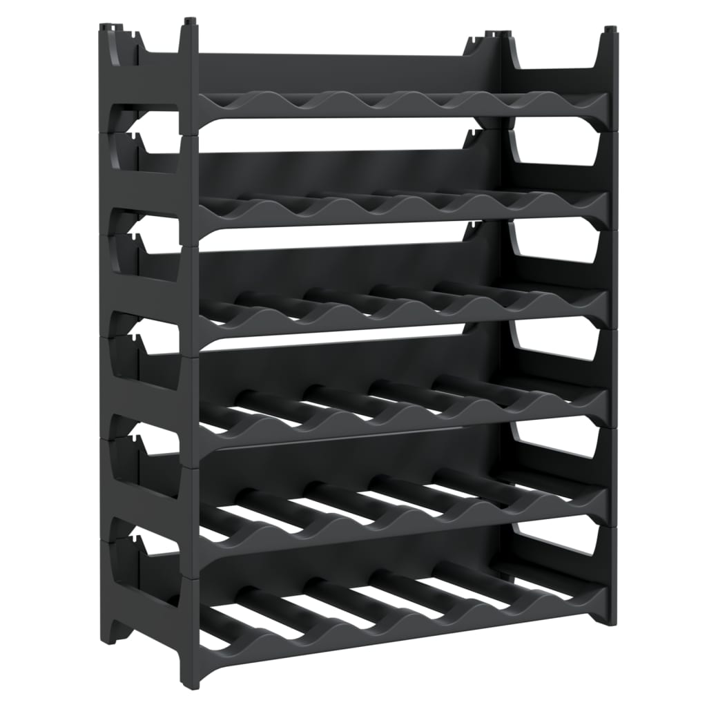 Wine Rack for 36 Bottles PP Stackable