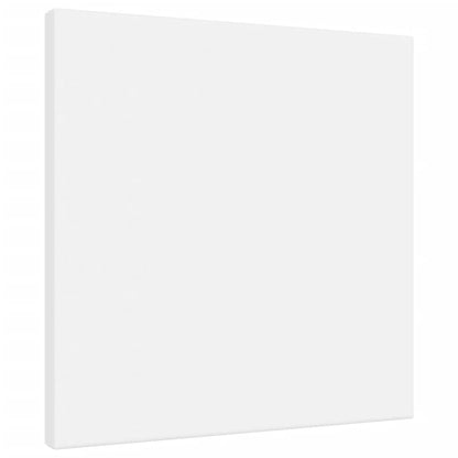 Stretched Canvases 12 pcs White Fabric and Solid Wood Pine