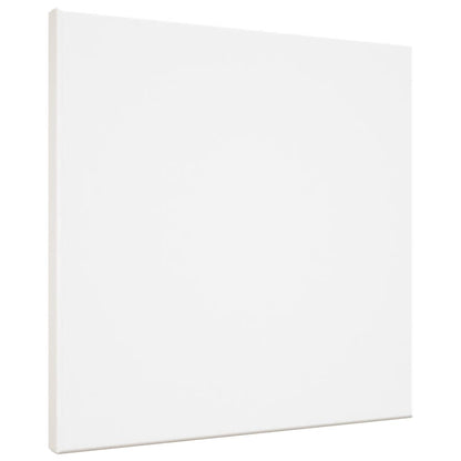 Stretched Canvases 12 pcs White Fabric and Solid Wood Pine