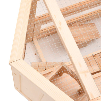 Hamster Cage 80x40x43 cm Solid Wood Fir