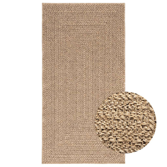 Rug ZIZUR 80x150 cm Jute Look Indoor and Outdoor