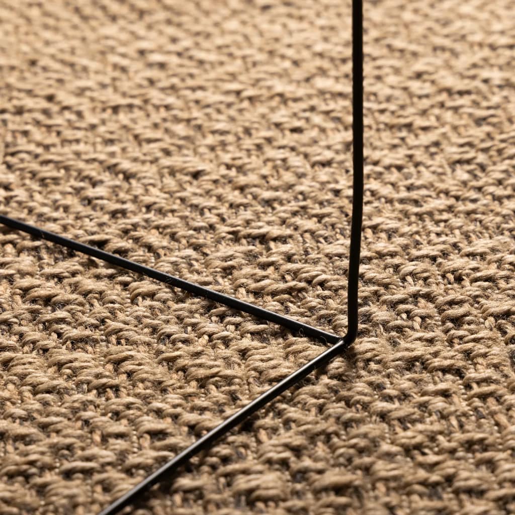 Rug ZIZUR 140x200 cm Jute Look Indoor and Outdoor