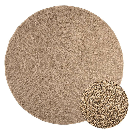 Rug ZIZUR 160 cm Jute Look Indoor and Outdoor