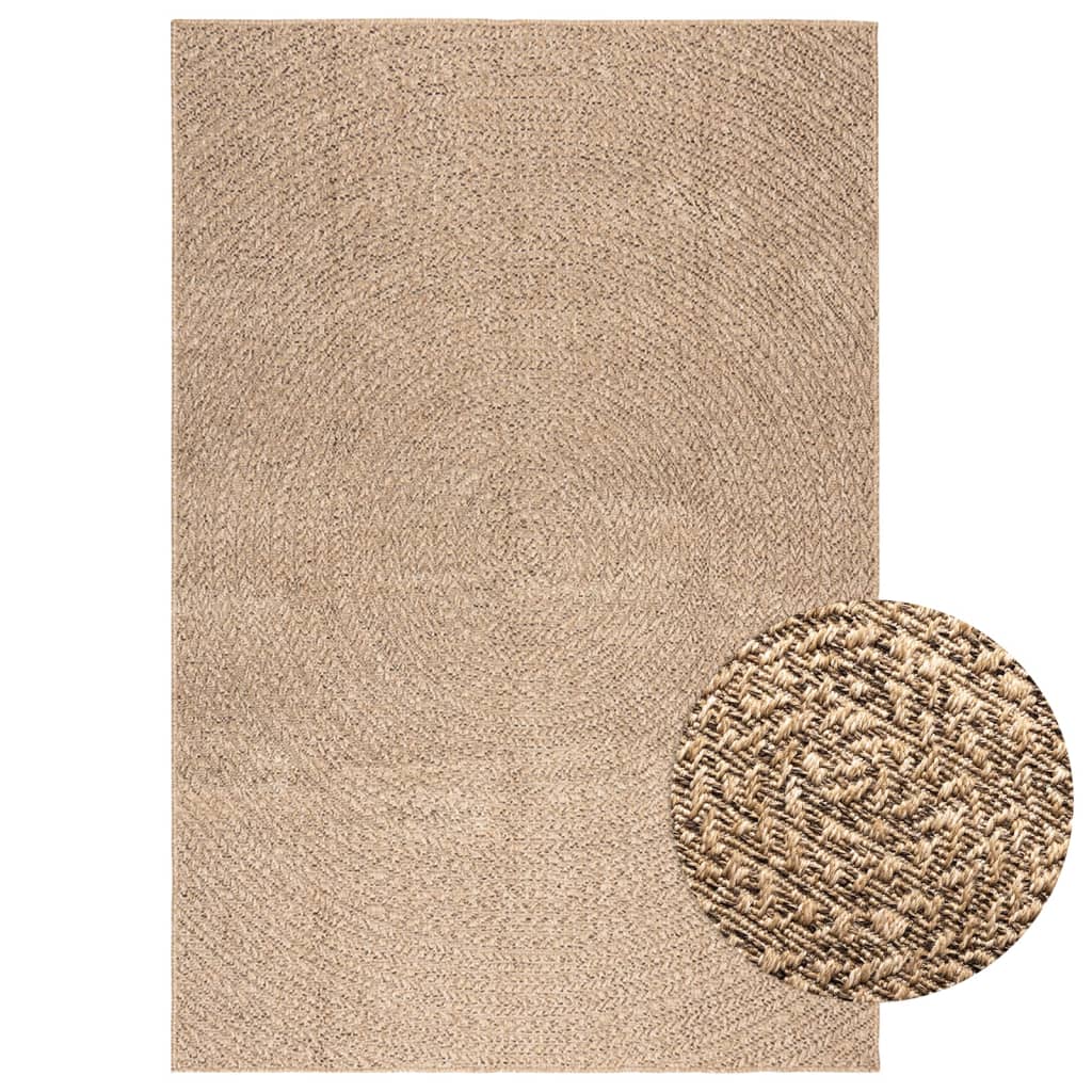 Rug ZIZUR 140x200 cm Jute Look Indoor and Outdoor