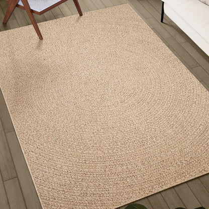 Rug ZIZUR 160x230 cm Jute Look Indoor and Outdoor