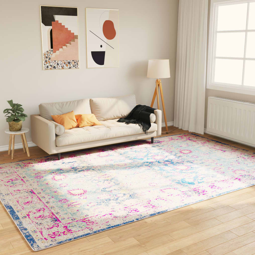 Rug Washable Multicolour 190x300 cm Anti Slip