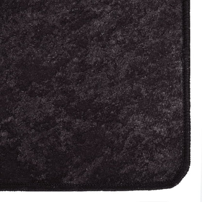 Rug Washable Anthracite 400x300 cm Anti Slip