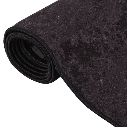 Rug Washable Anthracite 400x300 cm Anti Slip