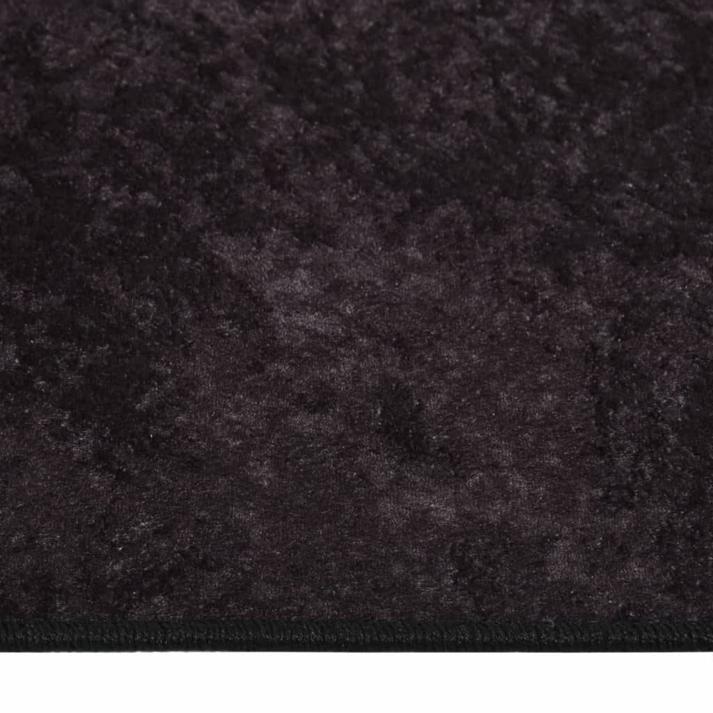 Rug Washable Anthracite 400x300 cm Anti Slip