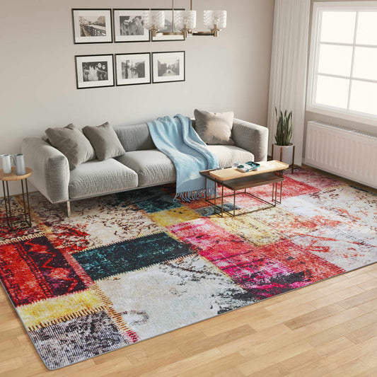 Rug Washable Multicolour 400x300 cm Anti Slip