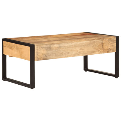 Coffee Table 100x54x40 cm Solid Wood Mango and Iron