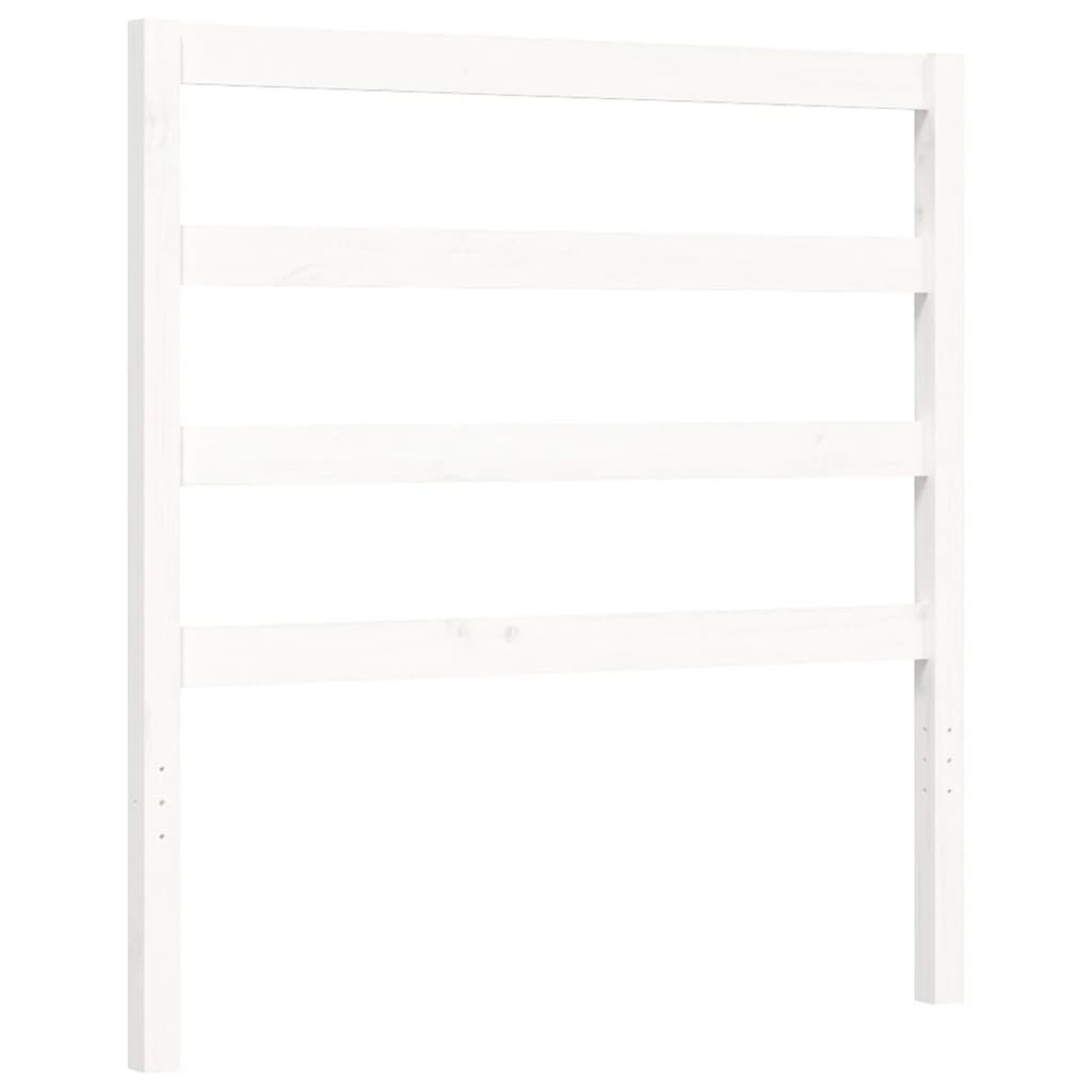 Bed Frame without Mattress White 90x190 cm Single Solid Wood Pine