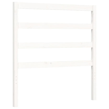 Bed Frame without Mattress White 90x190 cm Single Solid Wood Pine