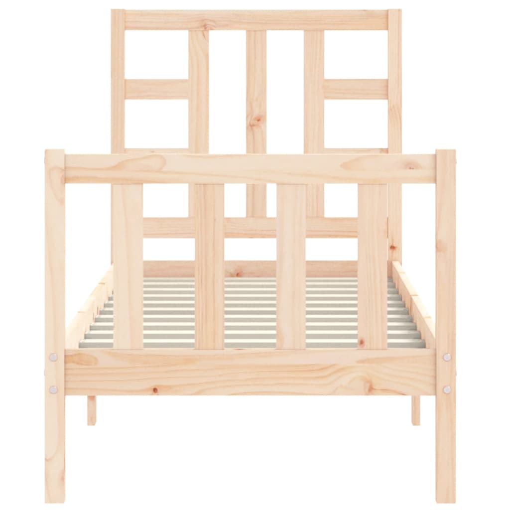 Bed Frame without Mattress Small Single Solid Wood Pine