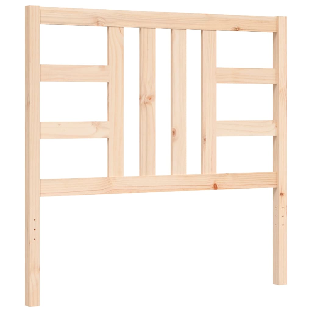 Bed Frame with Headboard 90x190 cm Single Solid Wood