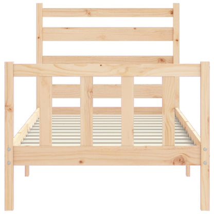 Bed Frame without Mattress 90x190 cm Single Solid Wood Pine