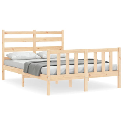 Bed Frame without Mattress 120x200 cm Solid Wood Pine