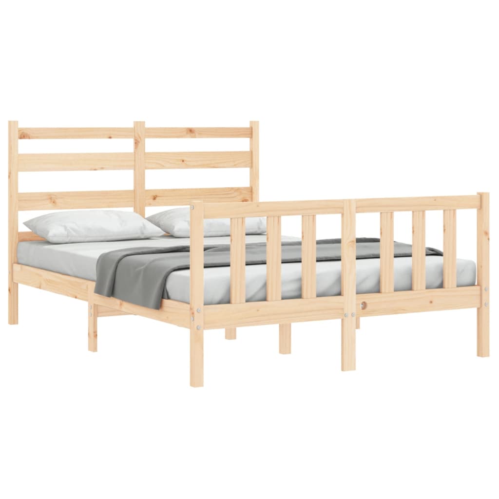 Bed Frame without Mattress 120x200 cm Solid Wood Pine