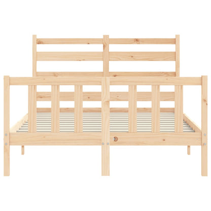 Bed Frame without Mattress 120x200 cm Solid Wood Pine