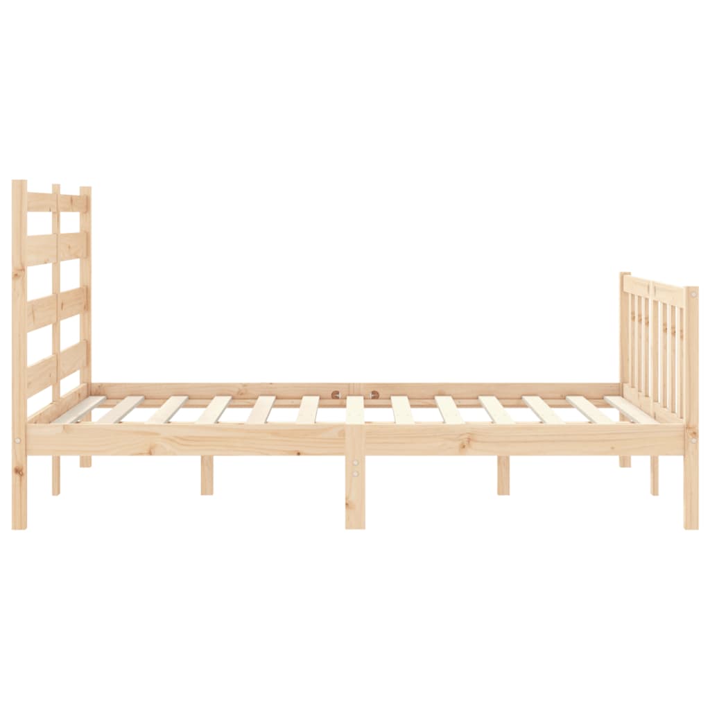 Bed Frame without Mattress 120x200 cm Solid Wood Pine