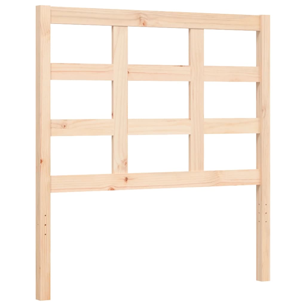 Bed Frame with Headboard Small Single Solid Wood