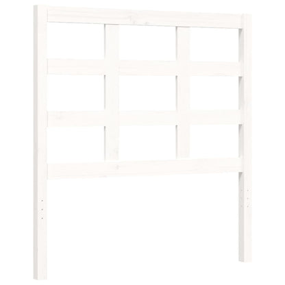 Bed Frame without Mattress White 90x190 cm Single Solid Wood Pine