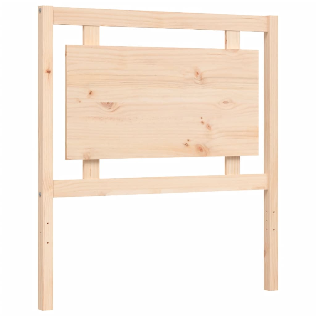 Bed Frame with Headboard 90x190 cm Single Solid Wood