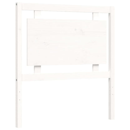 Bed Frame without Mattress White 100x200 cm Solid Wood Pine