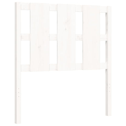 Bed Frame without Mattress White Small Single Solid Wood Pine