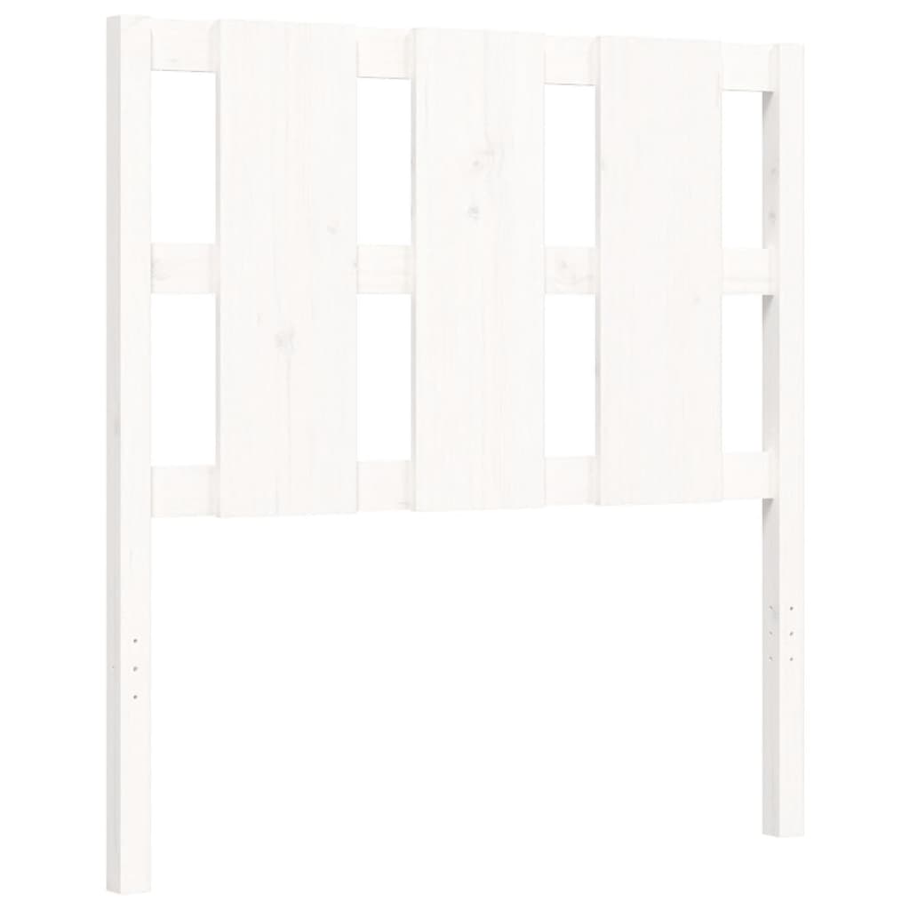 Bed Frame without Mattress White 90x190 cm Single Solid Wood Pine