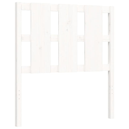 Bed Frame without Mattress White 90x190 cm Single Solid Wood Pine