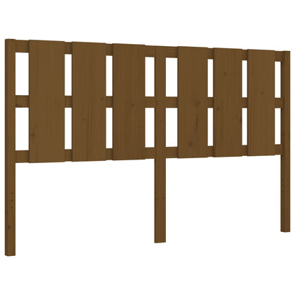 Bed Frame without Mattress Honey Brown King Size Solid Wood Pine